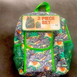 Backpack and Lunch bag: Dinosaur